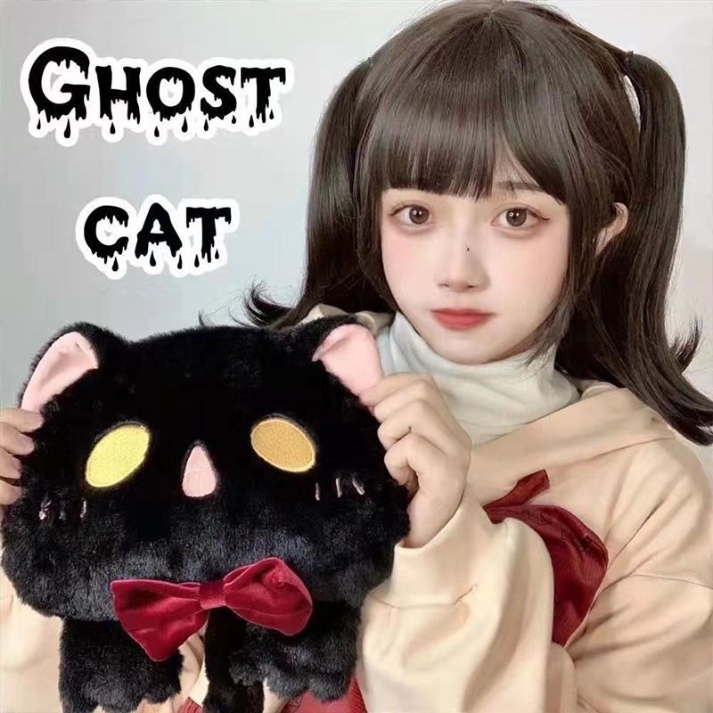 MOUSOON Túi Đeo Chéo Hình Mèo Nhồi Bông Dễ Thương Phong Cách lolita