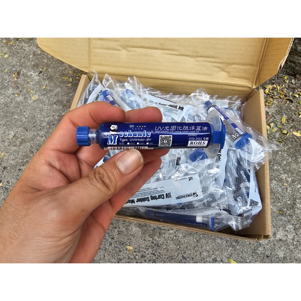 Nhựa Phủ Mạch Uv Màu Xanh Dương, Keo UV Phủ Mạch 10ml