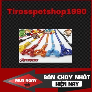 🔴 dây dắt chó mèo hoạ tiết bền dai!! ❤️