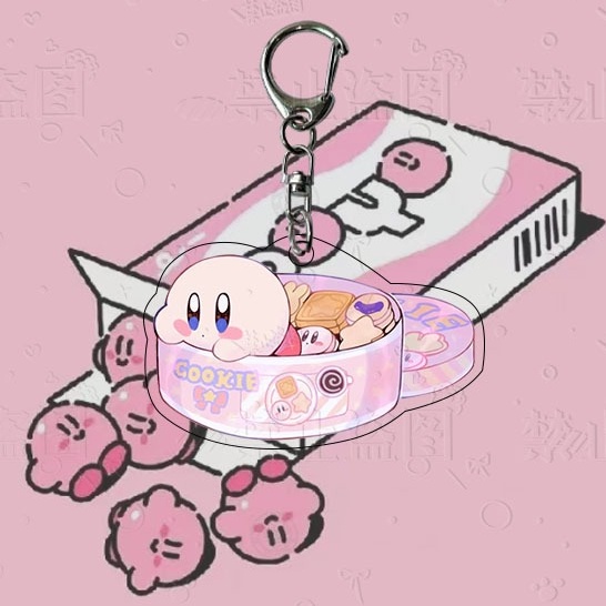 Móc Khóa Nhựa acrylic Hình Kirby 'S dream Dễ Thương