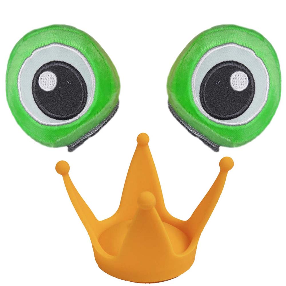 Helmet Frog Prince Decoration Frog Skiing Children's Ear Helmet Accessories Fun Fasteners