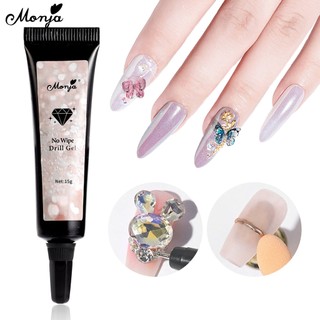 Monja gel Đính Đá Trang Trí Móng Tay 15g Không Cần Khoan Lỗ