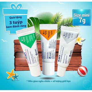Combo 3 Tuýp Kem Đánh Răng Kin mini x 7g, mẫu ngẫu nhiên