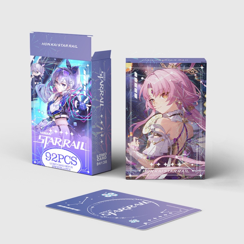 Honkai: Star Rail Photocard Lomo Card Postcard Stickers 92pcs/box