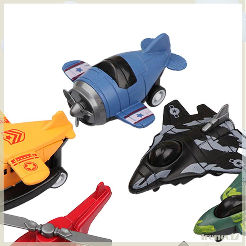 Set 6 Máy Bay Đồ Chơi Kéo Dây Sau Lưng Cho Bé