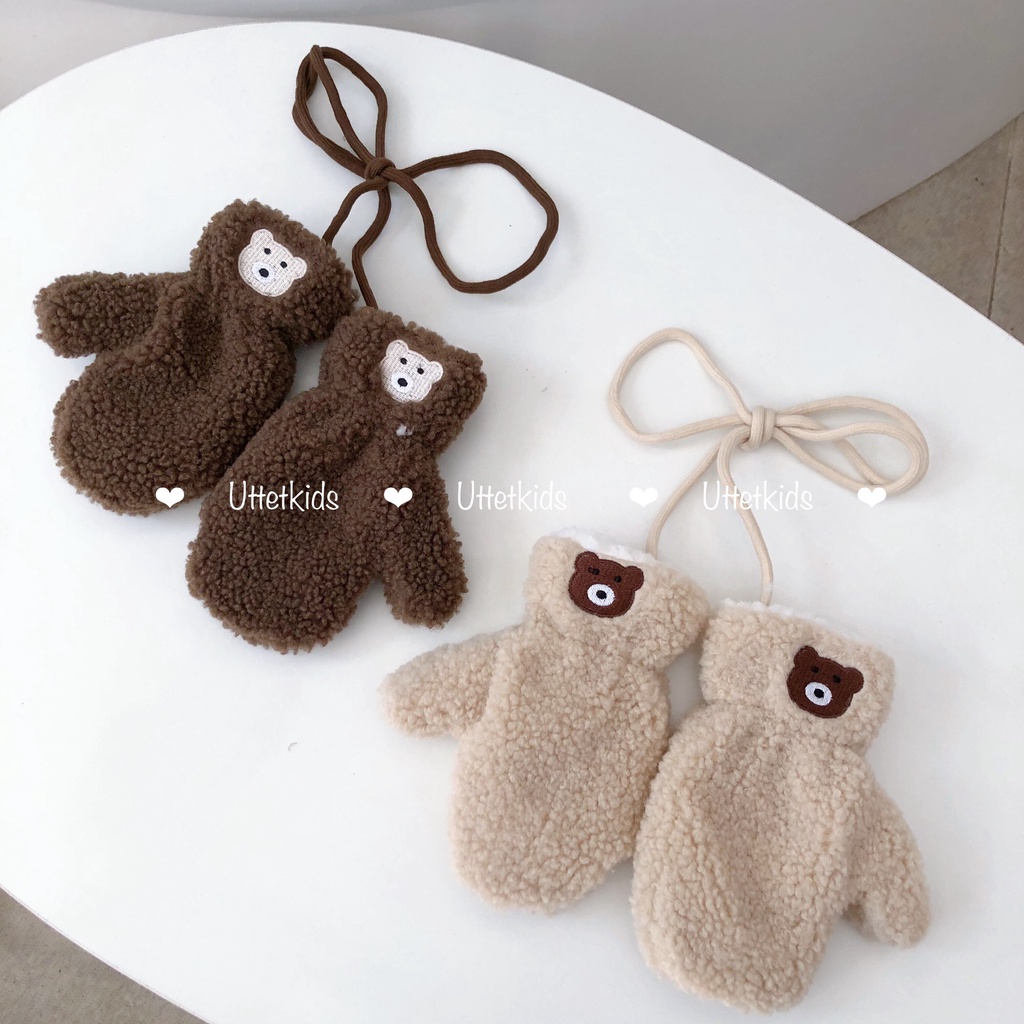 SET KHĂN QUÀNG CỔ VÀ BAO TAY PHONG CÁCH HÀN QUỐC CHO BÉ GÁI VÀ BÉ TRAI RẤT ĐẸP