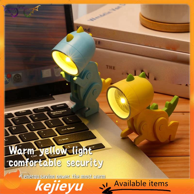 Bộ 6 Đèn led Để Bàn mini Bằng Nhựa Kích Thước 5.1x3.6x9.8cm Hình Khủng Long Dễ Thương Cho Bé