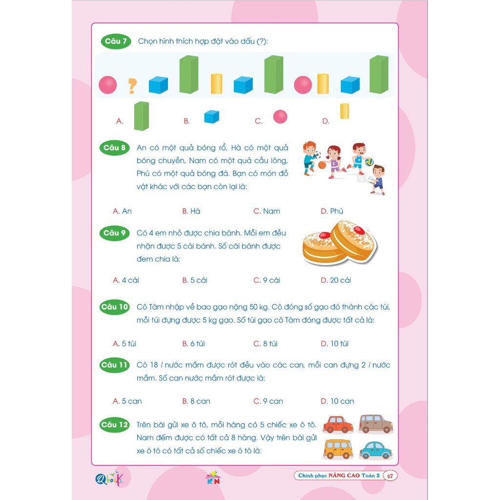 Sách Chinh Phục Nâng Cao Toán Lớp 2 - Kết Nối Tri Thức Với Cuộc Sống - Cả Năm  - Bản Quyền