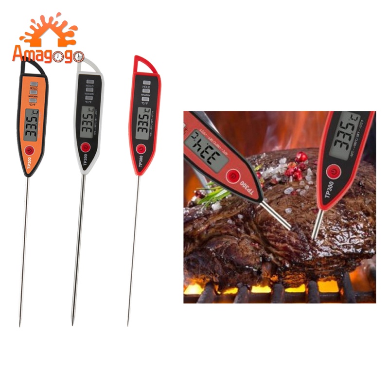 Amagogo Nhiệt Kế Điện Tử Đo Nhiệt Độ Lò Nướng Bbq Dụng Cụ Nhà Bếp