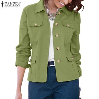Zanzea Áo Khoác Nữ Kiểu Dáng vintage Thời Trang Cá Tính