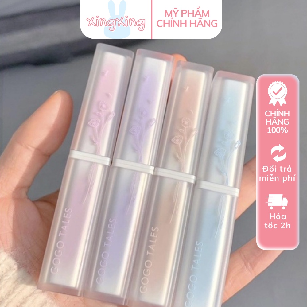 Son thỏi GOGO TALES lì chất son mịn lên màu đẹp màu mlbb bám màu lâu GT430