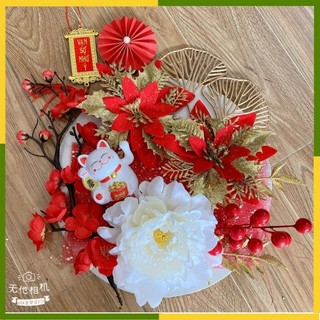Set phụ kiện trang trí tháp nước, tháp bánh deco ngày tết ngọc thịnh đồng nai