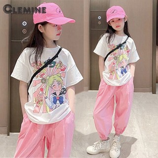Set áo thun ngắn tay + quần lửng thời trang hè cho bé