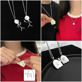 [XN] Vòng cổ Mặt Hình Ma Dễ Thương Cho Cặp Đôi