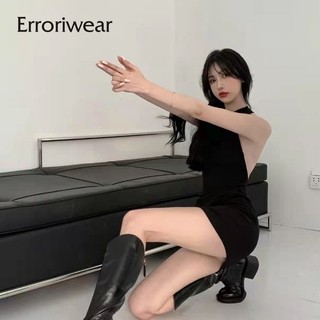 Miseriwear nữ mini đầm cổ không lưng mới dây thắt hông bó sát
