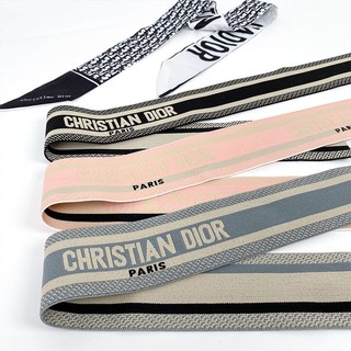Dior dây thun lụa co giãn 6cm bản rộng 6cm dùng làm khăn choàng / túi xách