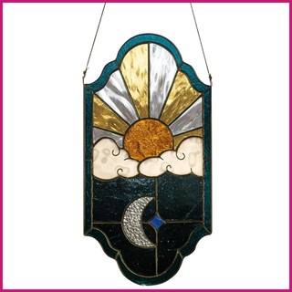Dreamcatcher Hình Mặt Trăng Và Mặt Trời Bằng Acrylic Trang Trí Cửa Sổ