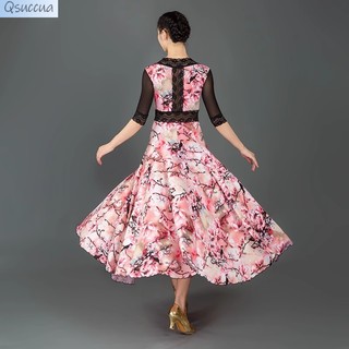 Đầm Khiêu Vũ Qsuccua Phối Ren Dành Cho Nữ