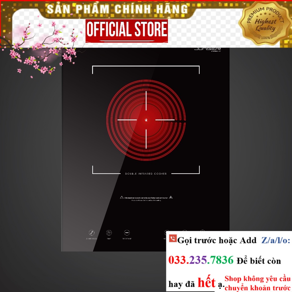 SALE> Bếp hồng ngoại đơn Junger MT-92 Công suất 2200W <