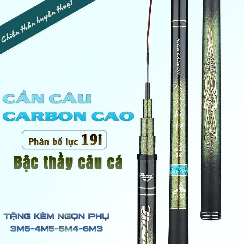 Cần Câu Tay Bảo Kiếm Độ Cứng 5H Phân Bổ Lực 19i Cao Cấp