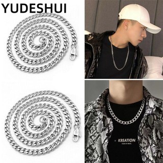 YUDESHUI 5/7/9/MM Men Stainless Steel Necklace Cool Heavy Link Cuban Chain|Fashion Punk Gothic Choker Metal Collar