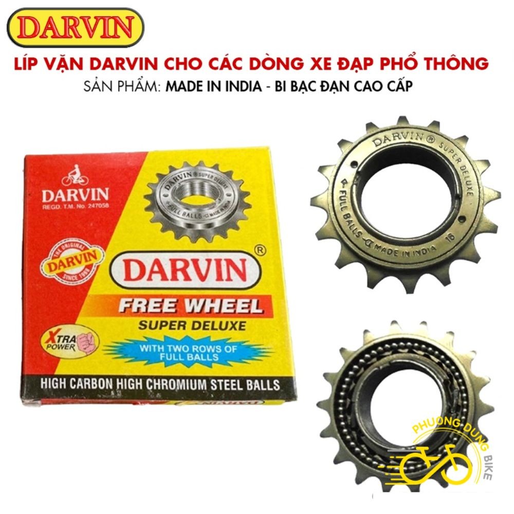 Líp vặn xe đạp 1 tầng DARVIN 16T
