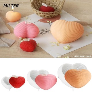 Khuôn Silicon SỮA, Dễ Dàng Phát Hành Trái Tim Dệt DIY Trái Tim Tình Yêu, Handmade Nến Trắng Xà Phòng Đúc Khuôn Quà Tặng Ngày Lễ Tình Nhân