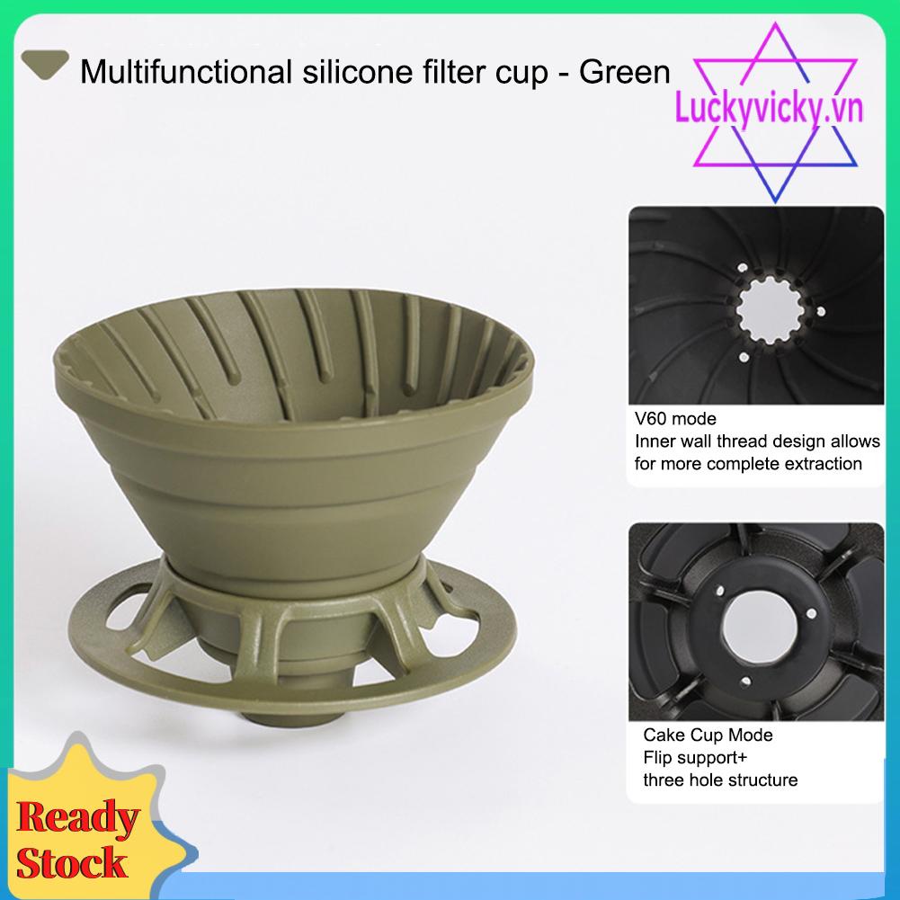 Bộ Lọc Cà Phê Bằng silicone Cấp Thực Phẩm Cho v60 / Bánh Cupcake