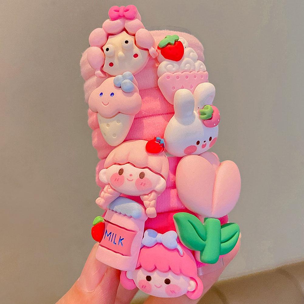 SANRIO Kuromi Dây Buộc Tóc Bằng Cao Su Nhiều Màu Sắc u0b4 Dành Cho Trẻ Em