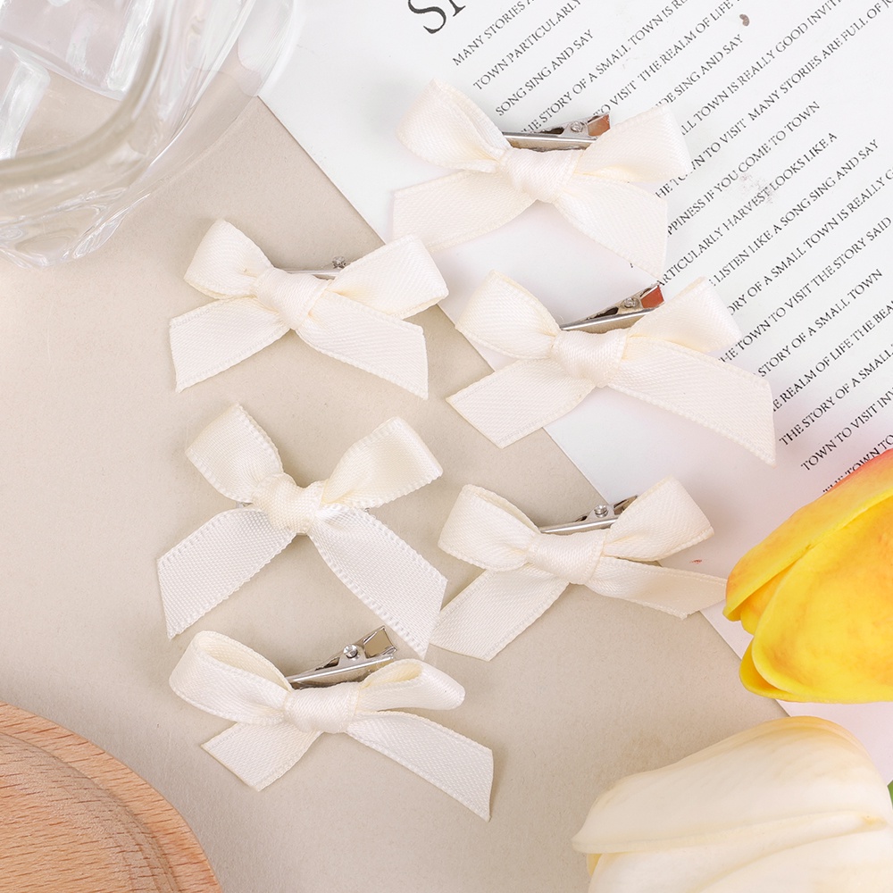 Thời Trang Set 8 Kẹp Tóc Nơ Ruy Băng Màu Kẹo Ngọt Dành Cho Bé Gái y2k