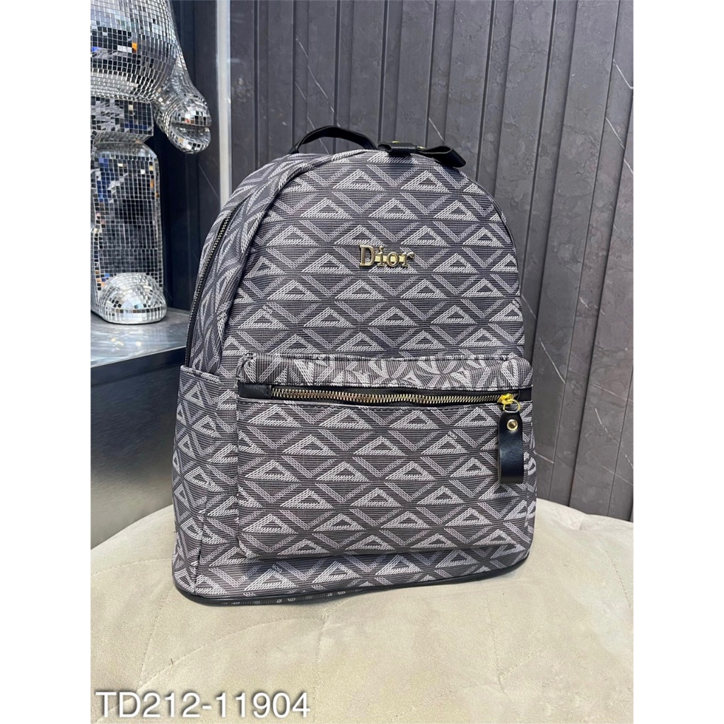 Balo đi học nam nữ dio hoạ tiết dập siêu hot - Cặp đôi nam nữ tag logo cực sang chảnh