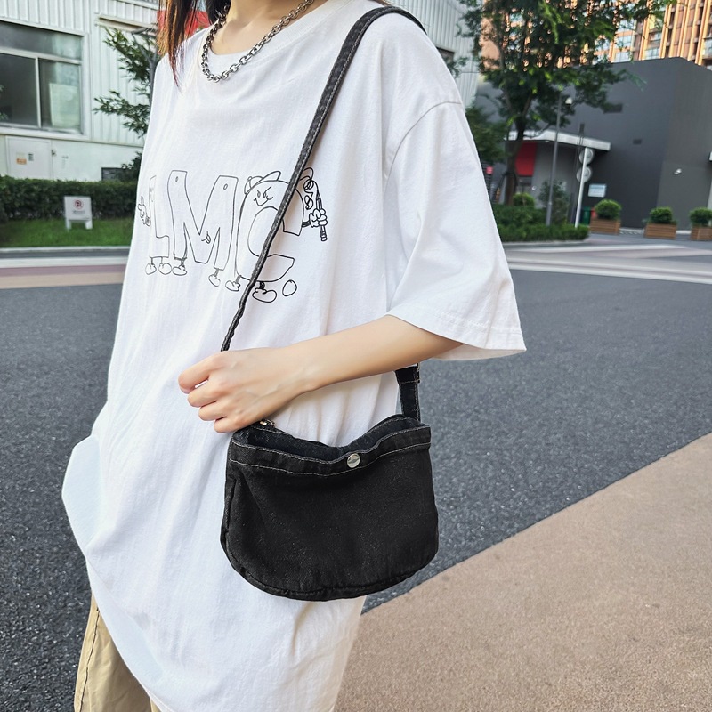 Túi Vải Đeo Chéo mini 3 Màu Thời Trang Hàn Quốc Cho Nữ