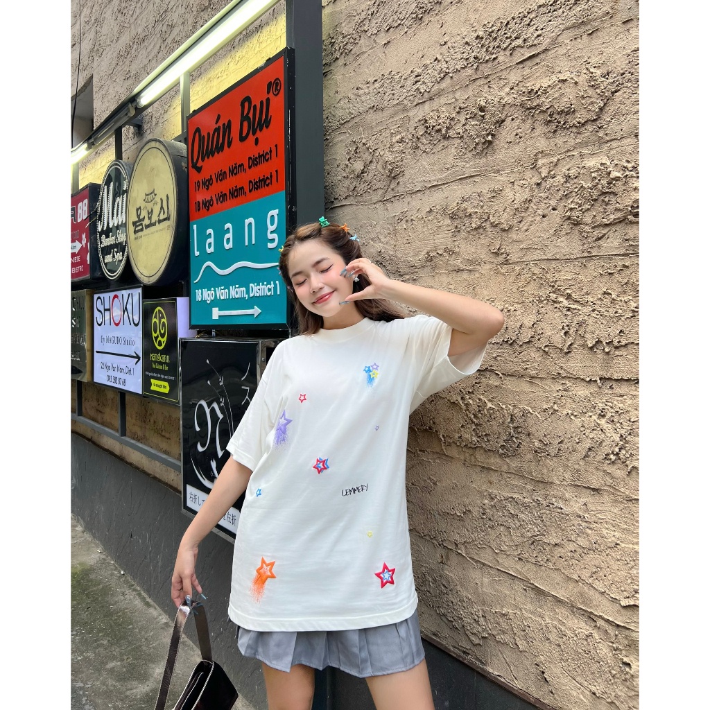 Áo Thun LocalBrand Cemmery "MINI STAR TEE" #Cream