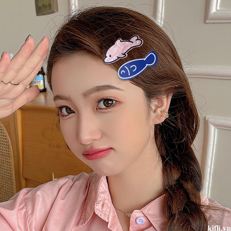 🌸🌸Kẹp Tóc Hình Xương Cá Nhỏ Dễ Thương Sáng Tạo Phong Cách niche Ngọt Ngào