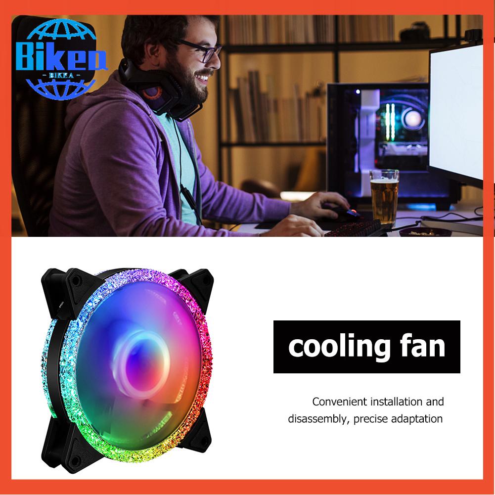 Quạt Tản Nhiệt 120mm rgb / Nhiều Màu dc 12v Dành Cho Xe Đạp