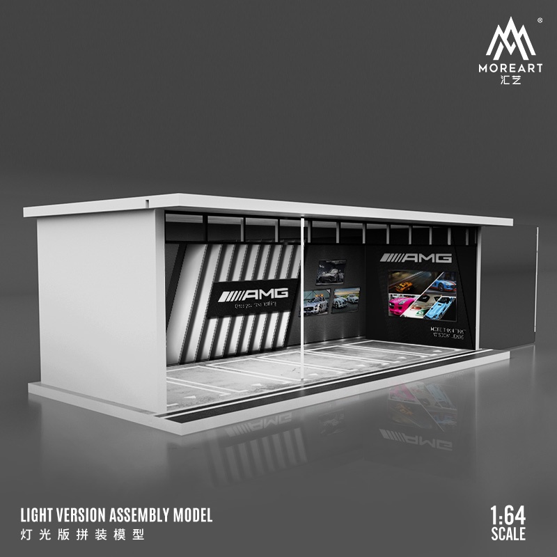 Moreart Mô Hình Lắp Ráp Xe Ô Tô 1: 64 amg / bmw / honda / mitsubishi garage