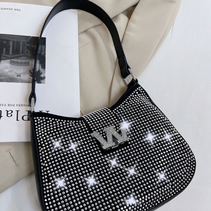 Chelkolrs Túi Xách Đeo Chéo Đính Đá Thời Trang Cho Nữ