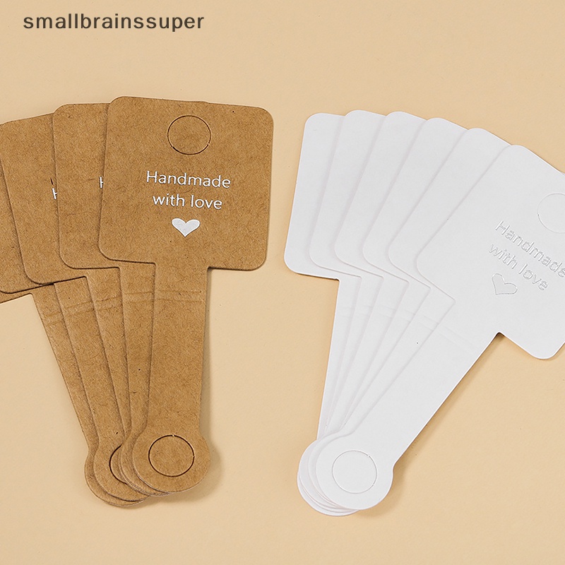 Smallbrainssuper Set 50 Thẻ Trưng Bày Trang Sức Tự Dính 4x10cm