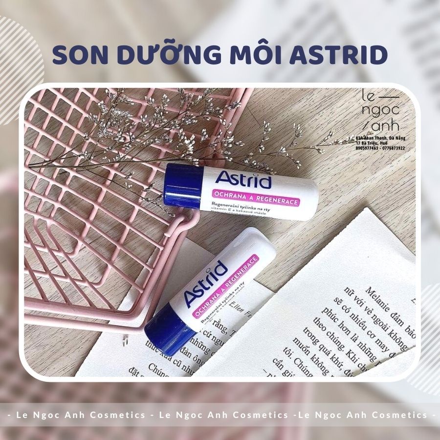 Son dưỡng mỡ hươu Astrid giúp dưỡng môi mềm và hồng hào
