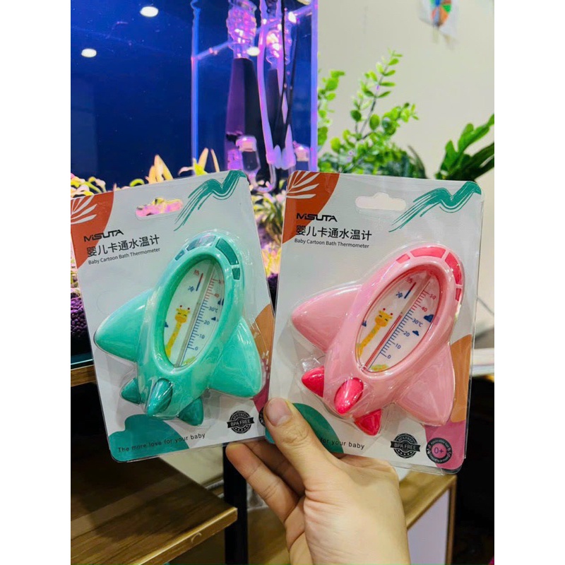 Nhiệt kế đo nước tắm cho bé Misuta hình máy bay dễ thương