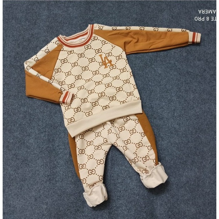 Bộ Quần Áo Dài Tay L.A Thu Đông Cho Bé Trai Bé Gái, Bộ Quần Áo Trẻ Em Mặc Nhà - BAOBAOKIDS