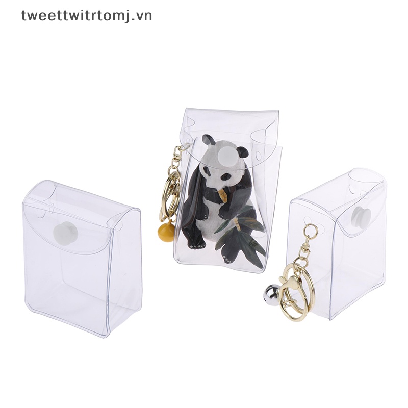 Túi Đựng Tiền Xu / Chìa Khóa / Son Môi mini Trong Suốt Hình Búp Bê tomj