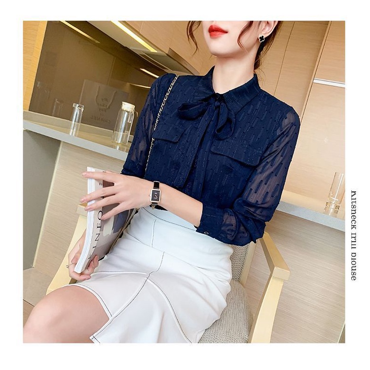 Áo Sơ Mi chiffon Tay Dài Thời Trang Mùa Thu Cho Nữ