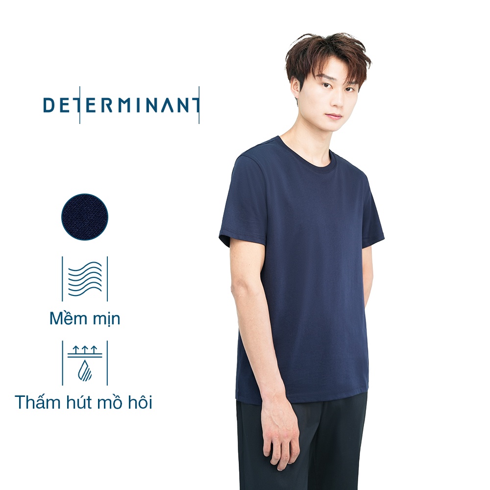 [Only Online] Áo thun nam Determinant thấm hút tốt mềm mại -  màu Xanh Navy [T06]