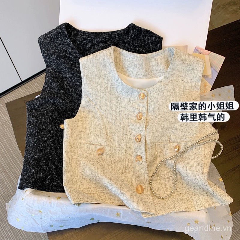 Áo Không Tay Phong Cách retro Thời Trang Mùa Hè Mới 2023 Dành Cho Nữ