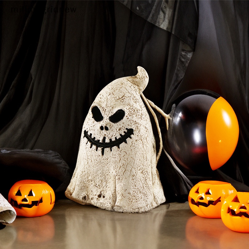 Tượng Ma Bí Ngô halloween mini Bằng Nhựa resin Dễ Thương Trang Trí Nhà Cửa mgn