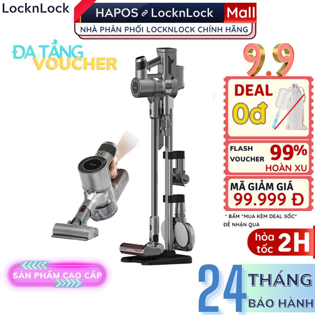 Máy hút bụi LocknLock cầm tay không dây 28000PA pin sạc 60phút ENV356 hút sàn nệm - Chính Hãng - HAPOS MALL OFFICIAL