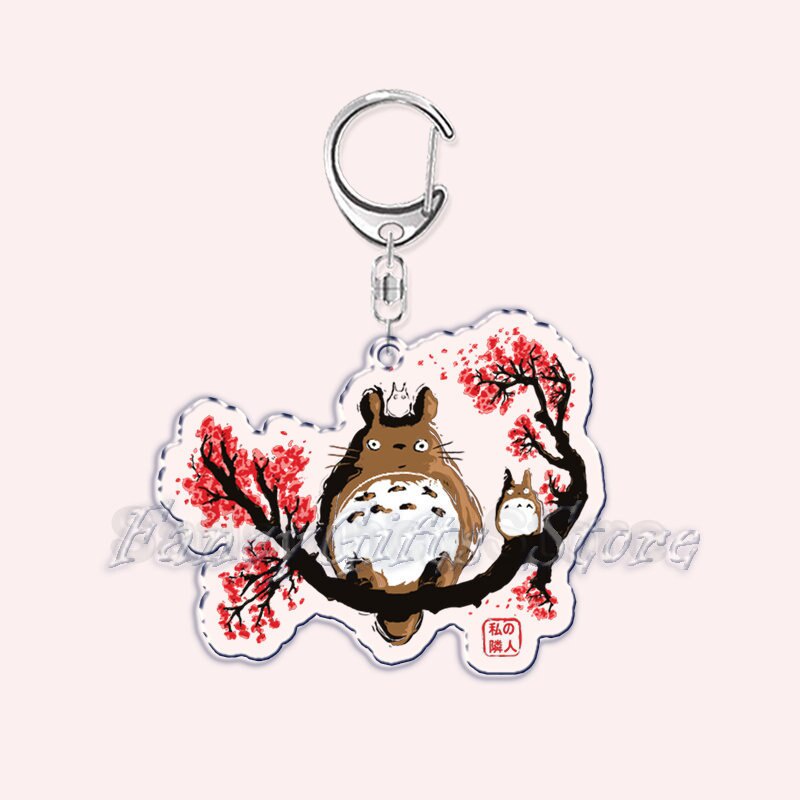 Móc khoá Cute Kawaii Hayao Miyazaki Anime Keychain for Accessories Bag My Neighbor Totoro hàng Xóm của tôi là Tororo