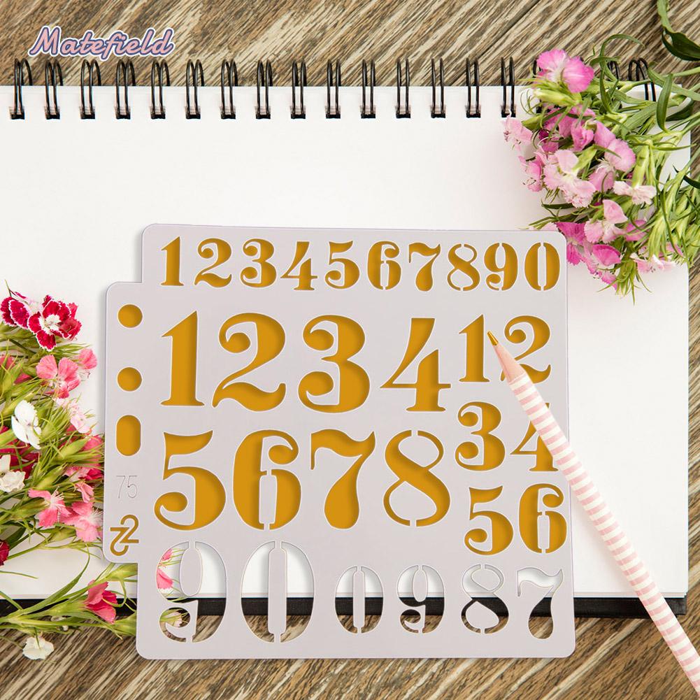 Khuôn Nhựa Phun Sơn Trang Trí Bánh Cà Phê Hình Số diy
