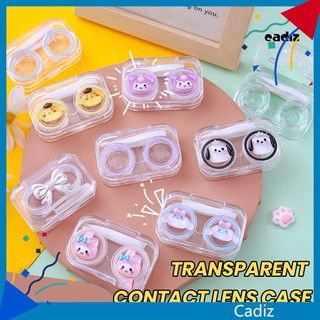 Hộp nhựa trong suốt đựng kính áp tròng hình nơ đáng yêu